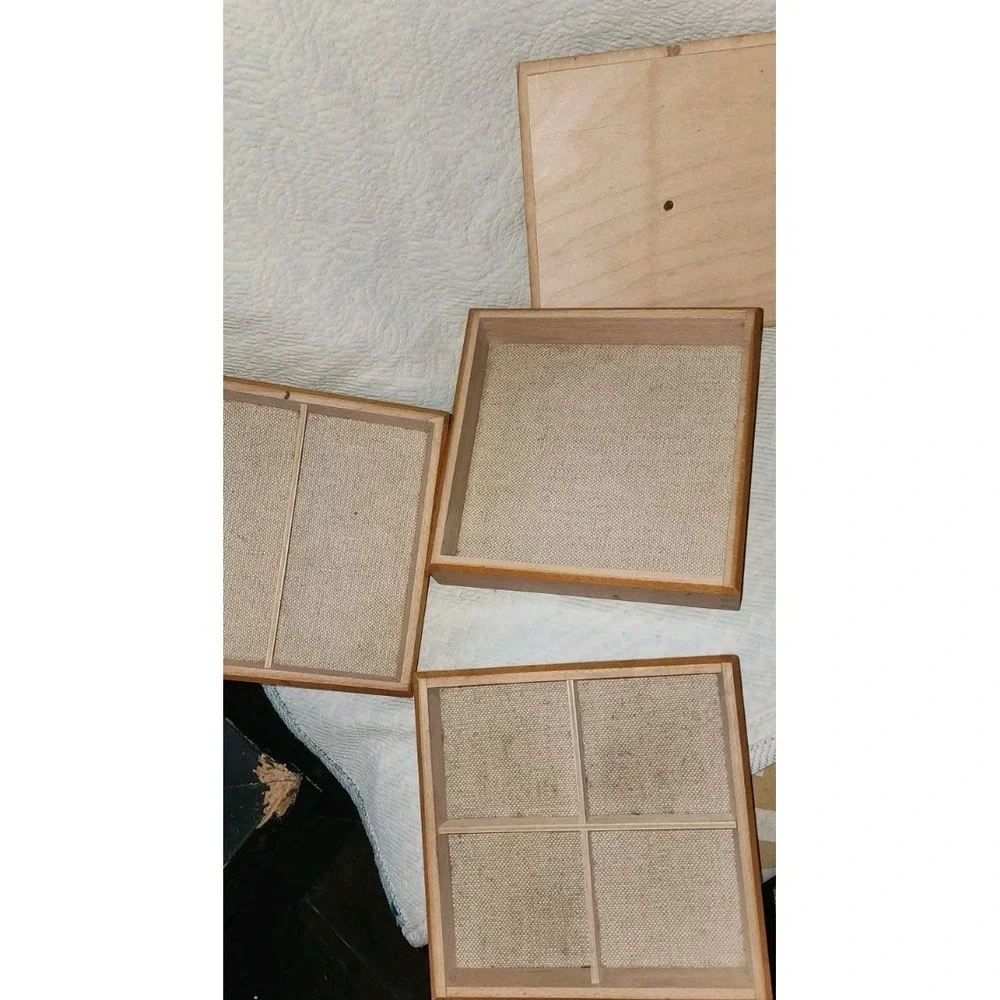 Hold Everything Stacking Jewelry Box Wood Grannycore Organizer Vtg Y2K Poland